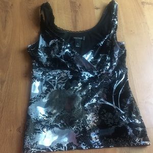White House black market velvet tank